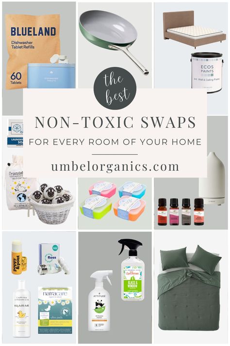 natural home products Clean Home Products, Clean Non Toxic Living, Detoxing Your Home, Natural Product Swaps, Non Toxic Home Swaps, Living Clean Lifestyle, Non Toxic Living Tips, Nontoxic Home, Low Tox Swaps