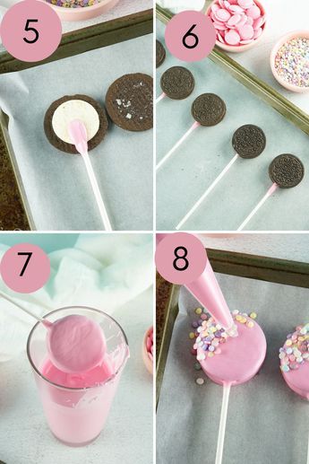 Recipes Skillet, Recipes Air Fryer, Cake Pop Decorating, Candy Land Christmas Decorations Outdoor, Diy Desserts, Barbie Birthday Party, Cat Birthday Party, Oreo Pops, Candyland Decorations