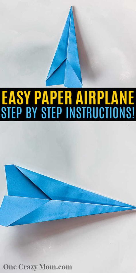 We are going to show you how to make a paper airplane. With just a few easy steps, you can make the perfect airplane that is simple but tons of fun! Paper Airplane Pattern Free Printable, Simple Paper Airplanes, How To Make A Paper Airplane Easy, Easy Paper Airplanes Step By Step, How To Make Paper Airplanes Step By Step, Paper Aeroplanes For Kids, Paper Airplanes How To Make Step By Step, How To Make Paper Airplanes, Airplane Crafts For Preschool