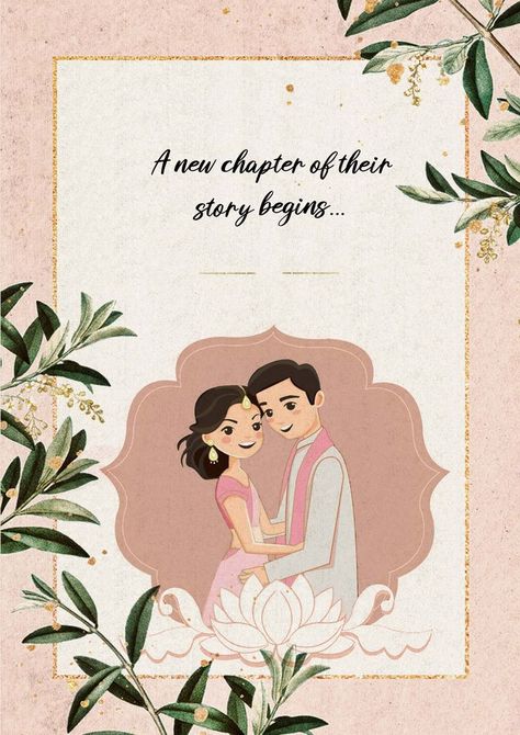 Nikkah Illustration Cards, Happy Anniversary Template Design, Engagement Invitation Quotes, Engement Invitation Card Design, Engagement Invitation Cards Creative, Digital Wedding Invitations Indian, Engagement Digital Invitation, Indian Engagement Invitation, Engagement Invitation Card Design