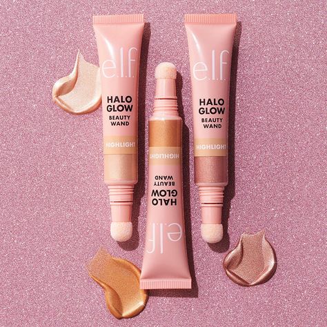 Elf Make Up, Elf Halo Glow, Champagne Campaign, Halo Glow, Blush Beauty, Elf Cosmetics, Makeup Needs, Elf Makeup, Liquid Highlighter