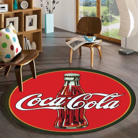 Coca Cola Rug, Red Carpet, Round Rug, Home Decor, Carpet, Rugs For Living Room, Rug Runner, Rugarts, Rugs for bedroom Welcome to our fantasy world. Now, how about making a design that will add difference to your home and challenge your imagination and make this design a carpet that will give you a soft touch and a feeling of comfort? We offer you an opportunity that you can use with peace of mind and happiness in your children's room, living room, living room, doorway, kitchen, in short, anywher Southern Food, Living Room Doorway, Coca Cola Decor, Rugs For Bedroom, Native American Crafts, Carpet Rugs, Rugs For Living Room, Coca Cola Vintage, Movie Room