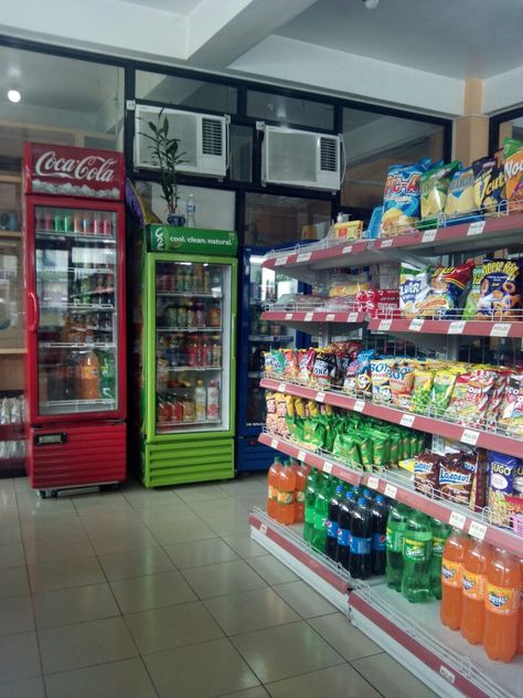 Typically Filipino Mini Mart Mini Mart Aesthetic, Grocery Aesthetic Philippines, Mini Market Store Ideas Design, Mini Grocery Store Design Philippines, Mini Mart Convenience Store, Mini Mart Interior Design, Small Supermarket Design Ideas, Small Supermarket Design, Mini Grocery Store Design