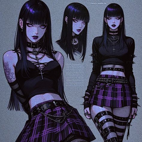 [̲̅E][̲̅c][̲̅l][̲̅i][̲̅p][̲̅s][̲̅e] Edgy Pfp, Goth Outfits Aesthetic, Estilo Emo, Persona 5 Anime, Emo Art, 5 Anime, Gothic Anime, Witch Art, Cute Anime Profile Pictures