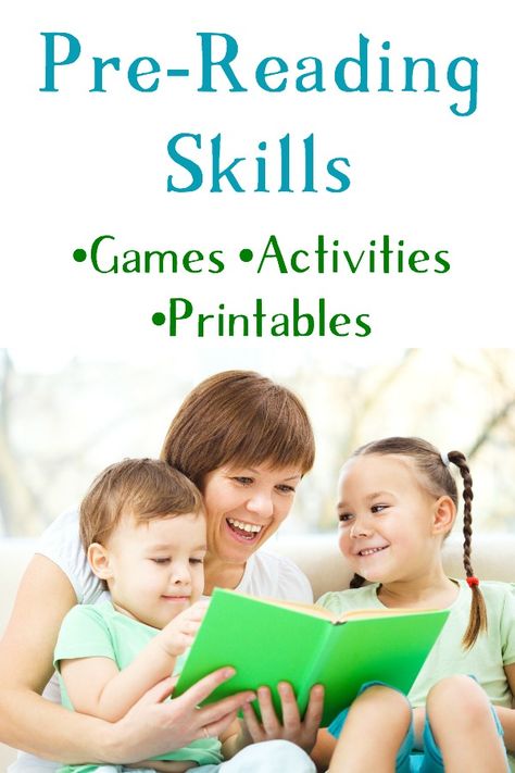 Pre-Reading Activities, Pre-Reading Worksheets, Pre-Reading Games, Pre-Reading Skills - Tons of ideas. Learning To Read Games, Reading Printables, Pre Reading Activities, Phonics Programs, Reading Games, Homeschool Inspiration, Homeschool Encouragement, Early Reading, Beginning Reading