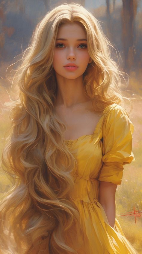 Female Book Characters, Stella Art, Female Character Inspiration, Best Portraits, Girly Art Illustrations, Blonde Women, How To Draw Hair, Beautiful Fantasy Art