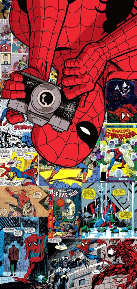 Marvel Phone Wallpaper, S10+ Wallpaper, Image Spiderman, Moodboard Collage, Karakter Marvel, Spider-man Wallpaper, Univers Dc, Marvel Superhero Posters, Spiderman Artwork