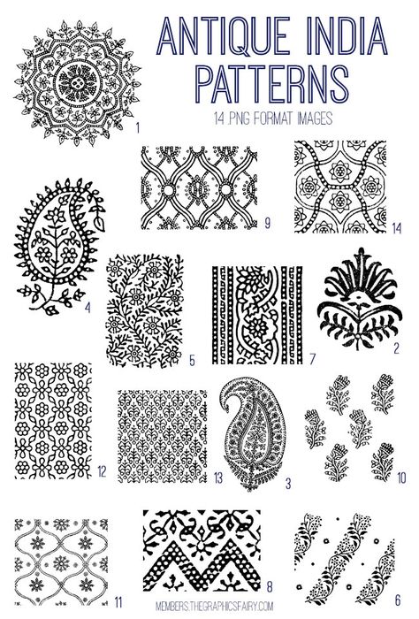 Block Print Indian Patterns, Patchwork, Tela, Indian Patterns Drawing, India Textile Pattern, Indian Clothing Patterns, Patterns Of India, Indian Textiles Pattern, India Tattoo Design Indian Patterns