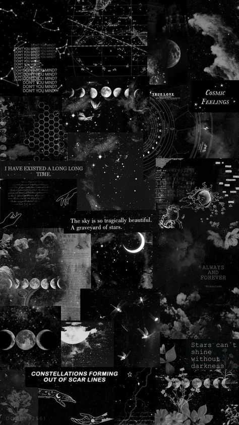 stars universe galaxy planète dark Black And White Moon Wallpaper, Wallapers Aesthetics Black, Love Dark Aesthetic, Asthetic Picture Wallpaper Dark, Meaningful Wallpapers, Wallpapers Aesthetic Black, Aesthetic White Background, Thought Wallpaper, Universe Aesthetic