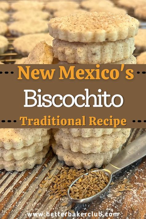 Biscochos Recipe, Biscocho Recipe, New Mexico Biscochitos Recipe, Biscochitos Recipe, Biscochito Recipe, Mexican Cookies Recipes, Cookies To Bake, Mexican Cookies, Anise Cookies
