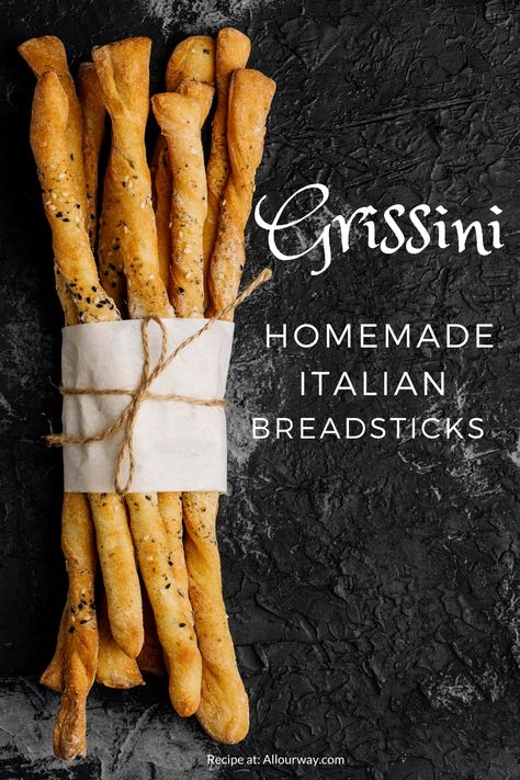 Grissini Breadsticks Recipe, Rosemary Breadsticks, Crunchy Breadsticks, Italian Breadsticks Recipe, Breadstick Recipe, Italian Breadsticks, Italian Bread Sticks, Bread Stick, Breadsticks Recipe