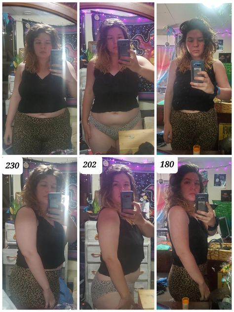 What you can see here is a progress picture showing a weight cut from 230 pounds to 180 pounds. That's a respectable loss of 50 pounds. 230 Lbs Women, 180 Pound Woman Looks Like, Progress Pictures Fitness, 180 Lbs Women, 200 Pound Woman, Lost 50 Pounds, Salad Ideas, 200 Pounds, 50 Pounds