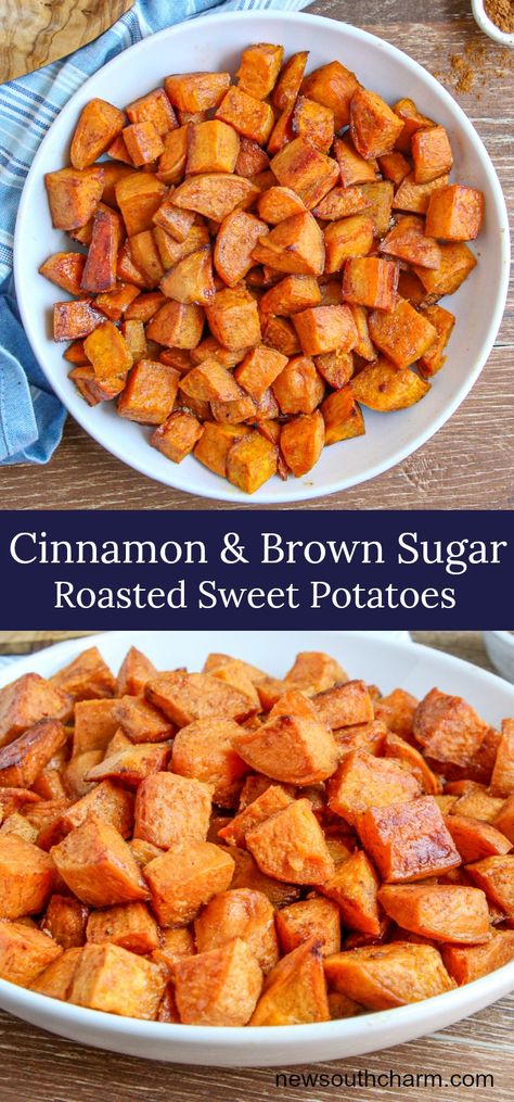 Essen, Baked Sweet Potato Oven, Brown Sugar Sweet Potatoes, Sweet Potato Oven, Root Vegetables Recipes, Chef Aj, Sweet Potato Recipes Roasted, Oven Roasted Sweet Potatoes, Sweet Potato Recipes Baked