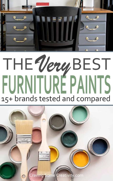 Painting furniture requires the right paint for a durable, long lasting finish you'll love for years. Learn about the best furniture paints, finishes, and color choices. We're sharing tips from on-the-job experience. What Type Of Paint To Use On Furniture, Top Furniture Paint Colors 2022, Refinishing Furniture Color Ideas, How To Paint Over Black Furniture, Furniture Paint Ideas Colors, Lowes Furniture Paint, Best Paint To Refinish Furniture, Alkyd Paint Furniture, Two Tones Painted Furniture