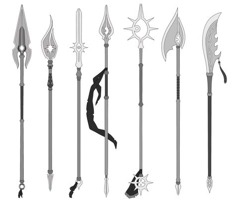 ArtStation - weapon design - spears, Manon Arnault Character Design, Concept Art, Photo Art, Spear Design, Youtube Banner Backgrounds, Photo Reference, Spears, Concept Design, Design Art