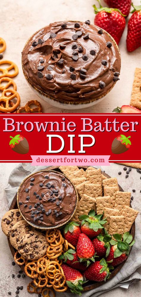 This game day recipe is so easy! It lets you have a football-themed dessert for Super Bowl Sunday. Using the ingredients you have on hand, you can whip up a small batch of rich, creamy brown batter dip from scratch to serve 4-6 people! Tailgate Desserts, Football Desserts, Brownie Batter Dip, Bunco Food, Super Bowl Party Food, Dessert Dip Recipes, Superbowl Desserts, Bowl Party Food, Sweet Dips