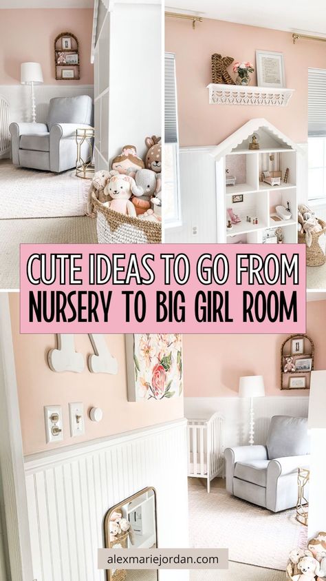 Make your toddler girl's transition to a big girl's room a breeze with our adorable decorating ideas! Explore cute themes, colorful accents, and charming decor to create a space that's perfect for playtime and relaxation. Grey Toddler Room Girl, Little Toddler Girl Bedroom, Pink And Grey Toddler Girl Room, Toddler Room Girl Ideas, Toddler Girl Room Organization Ideas, Simple Toddler Room Girl, Baby Girl Toddler Room, Toddler Room Ideas Girl Small, Toddler Girl Room Inspiration