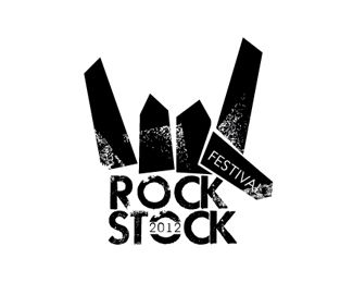 Rock Stock Festival Logo Rockstar Logo Design, Rock Logo Design, Festival Logo Design, Rock Symbol, Festival Graphics, Visual Elements Of Art, Logo Festival, Sound Logo, Rock Logo