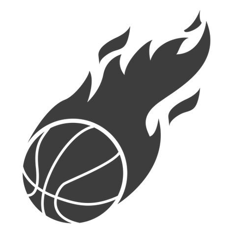 Basketball Ball Drawing, Flaming Basketball, Basketball Vector, Skateboard Tattoo, Basketball Drawings, Pink Basketball, Basketball Silhouette, Switch Sticker, Basketball Logo
