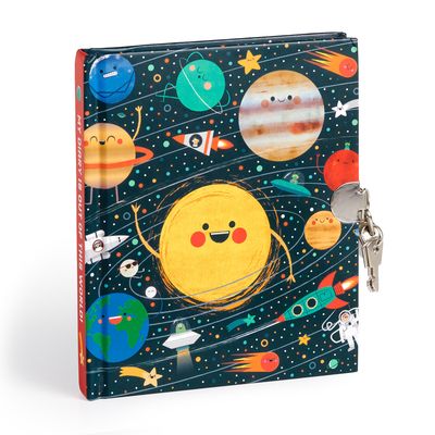 LOCKED DIARY - The Solar System Locked Diary by Mudpuppy is an out of this world Solar System title featuring a friendly sun and planets in orbit. The diary includes a silver padlock with 2 keys and 192 lined pages with illustrated icons throughout. SPACE THEMED - Get ready to embark on a cosmic journey with this awesome diary. This space themed diary is perfect for lifting spirits and bringing a smile to kids' faces! The Solar System diary is made with top notch paper, vibrant colors, and carefully crafted. There's even an extra layer of security with a metal lock which makes it more exciting to keep your children's secrets safe. MAKES THE PERFECT GIFT - Made from durable materials, this diary is designed to last! It's relatable to kids of all ages and makes a stellar gift for friends, fa Virtual Art, Locked Diary, Sun And Planets, Bath And Body Perfume, Secret Safe, Holiday Pops, Food Ornaments, The Diary, The Solar System