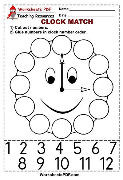 Clock Match – Free Printables Clock Worksheets, Aktiviti Kanak-kanak, Kids Worksheets Preschool, Time Worksheets, Free Preschool Worksheets, Preschool Writing, Clock For Kids, Kids Math Worksheets, Learning Time