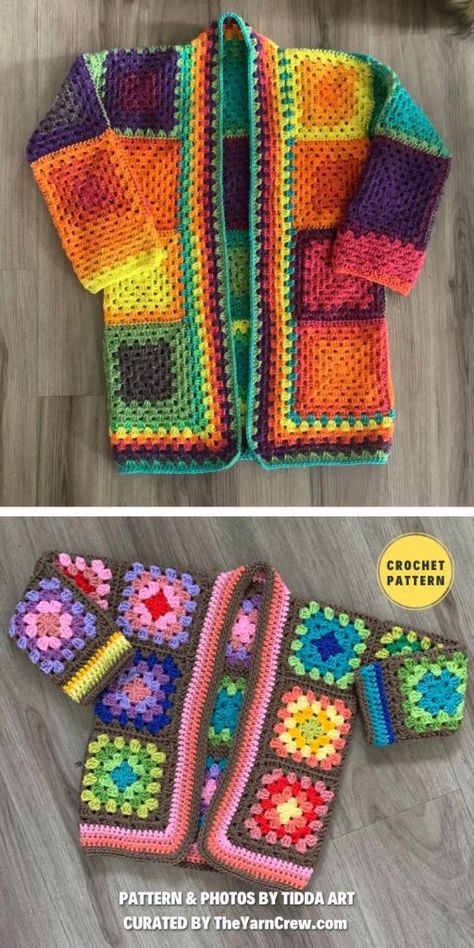 Granny Square Toddler Cardigan, Granny Stitch Vest Pattern, Baby Granny Square Sweater, Granny Square Cardigan Pattern Free Kids, Granny Square Baby Sweater Pattern Free, Granny Square Crochet Jacket Pattern, Grant Square Cardigan, Kids Granny Square Sweater, Granny Square Sweater Free Pattern