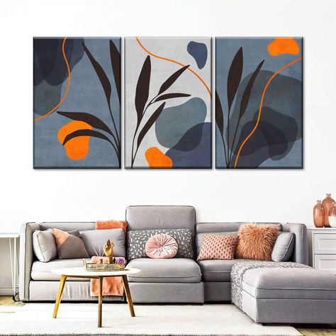 Boho Botanical Leaves IV Canvas Set Wall Art will spruce up the walls of any room you choose to place it in. Reflect your love for plants that give you fresh air to breathe with this beautiful art print. Multi Canvas Painting, 3 Canvas Paintings, Boho Painting, Botanical Leaves, Wall Art Ideas, Wall Canvas Painting, Soyut Sanat Tabloları, Canvas Painting Designs, Art Deco Wallpaper