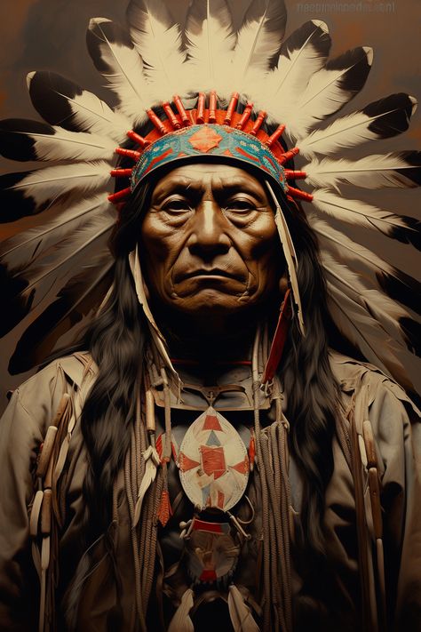 Sioux Native American Great Chief Crazy Horse Tattoo Native American, Sitting Bull Portrait, Chief Crazy Horse, Native American Art Drawings, Native American Chief Tattoo, American Native Art, Native Indian Art, Indian On Horse, Sioux Native American