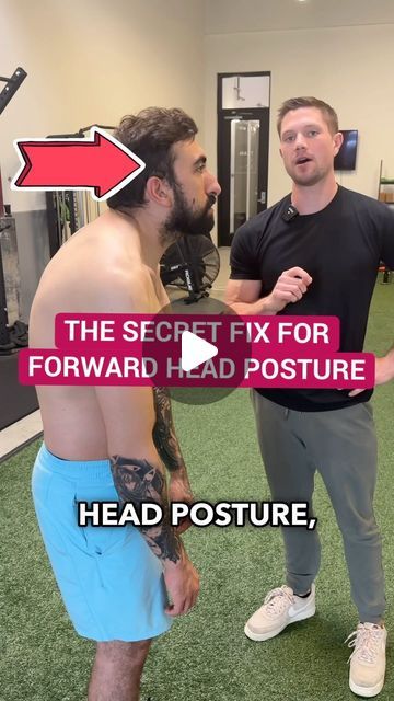 Conor Harris on Instagram: "Most of the Forward Head Posture fixes you see have to do with the neck or upper back muscles…  But few consider this area!  Big credit to @garyward_aim for the drill at the end! —— #posture #posturecorrection #postureexercises #posturematters #posturecorrector #forwardheadposture #kyphosis #neckpain" Correcting Neck Posture, Fix Neck Posture, Fix Forward Head Posture, Fix Rounded Shoulders Bad Posture, Bad Posture Funny, Forward Head Posture Correction Exercise, Diy Posture Corrector, How To Fix Posture, Neck Posture Correction