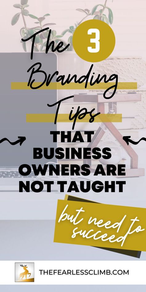 Starting a small business and unsure how to start building your brand? These are the 3 branding tips that business owners aren't taught but need to succeed. Don't make some of the most common branding mistakes. Learn the branding essentials for building your brand here. How To Create A Brand | How To Brand Yourself | Branding Your Business | Branding Tips | Branding Your Business |Branding 101 | Build A Brand | Branding Strategy | Online Branding How To Build A Brand Small Businesses, Branding Tips For Small Business, How To Create A Brand, How To Brand Yourself, How To Brand Your Business, How To Build A Brand, Branding Essentials, Powerful Branding, Starting A Small Business