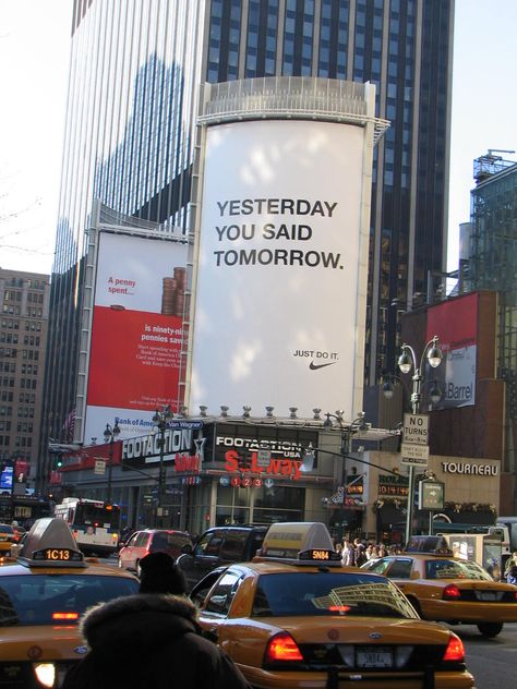 Nike - "YESTERDAY YOU SAID TOMORROW" Yesterday Quotes, Yesterday You Said Tomorrow, The Beatles Yesterday, Nike Ad, Kettlebell Workouts, Street Quotes, Stop Making Excuses, Motivational Wallpaper, Running Inspiration