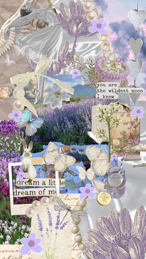 Lavender 💜 #moodboard #aesthetic #collage #love #myfirstshuffle Lavender Wallpaper Collage, Wisteria Wallpaper Aesthetic, Fairy Aesthetic Collage, Wallpaper Aesthetic Lavender, Lavender Aesthetic Wallpaper Iphone, Soft Lavender Aesthetic, Purple Aesthetic Wallpaper Collage, Lavender Background Aesthetic, Purple Aesthetic Moodboard