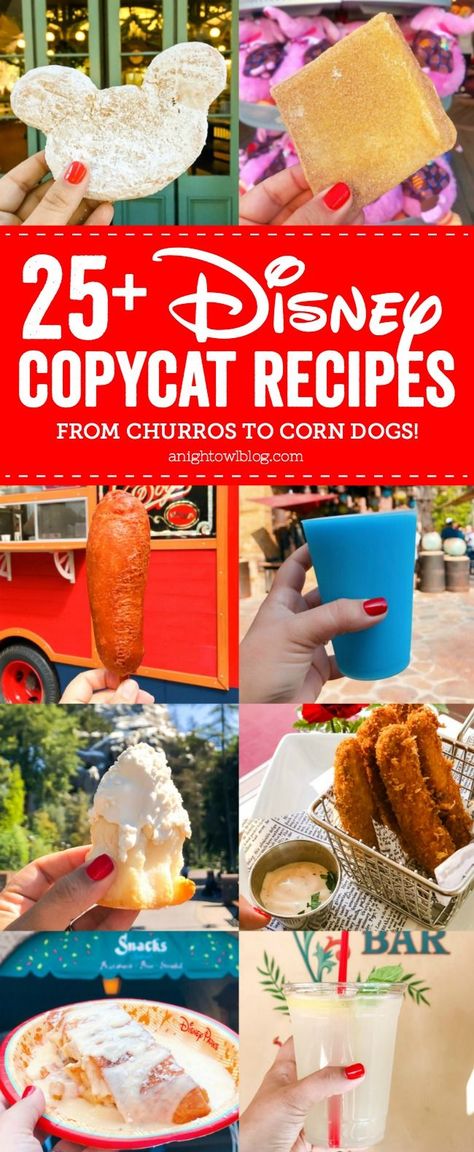 Disney Pasta Recipes, Disney Corn Dog Recipe, Disney Appetizer Ideas, Cartoon Network Recipes, Vegan Disney Recipes, Tiny Food Recipes, Disneyland Food Recipes Copycat, Disney Churros Recipe, Disney World Recipes Copycat