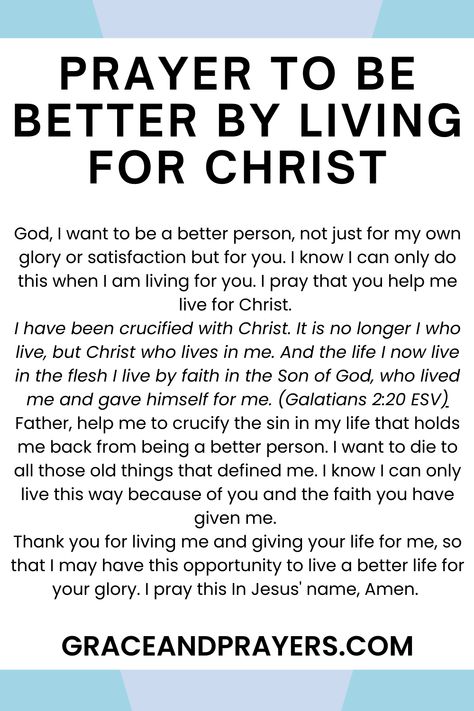 Are you seeking prayers to be a better person? Then we hope these 5 prayers will encourage you to act in ways that will honor God! Click to read all prayers to be a better person. Prayer To Be A Better Person, Praying Tips, Morning Prayer For Family, Blessing Prayers, Prayer For My Wife, Encouraging Prayers, Better Husband, Fasting Prayer, Prayer Of Praise