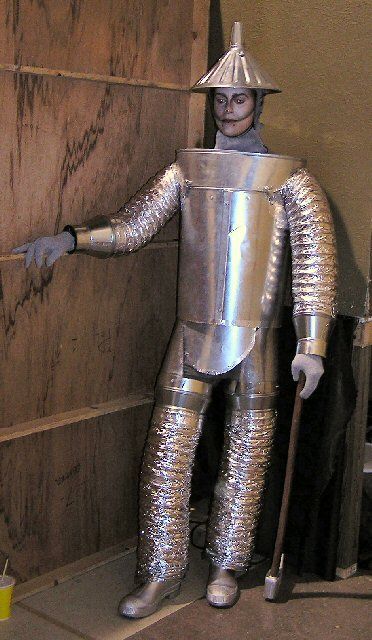 Tin Man - Wizard Of Oz                                                                                                                                                                                 More Wizard Of Oz Costumes Diy, Tin Man Costume, Oz Büyücüsü, The Wizard Of Oz Costumes, Diy Costumes Men, Tin Woodman, Tin Man Costumes, Wizard Of Oz Play, Wizard Of Oz Musical