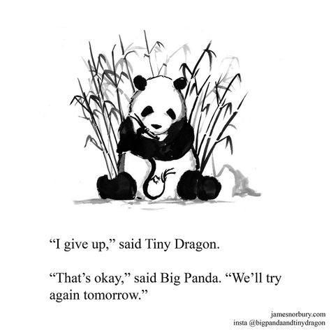 "Big Panda And Tiny Dragon" : Comics With Fresh Perspectives - I Can Has Cheezburger? Croquis, Panda And Tiny Dragon, Big Panda And Tiny Dragon, Dragon Quotes, Big Panda, Dragon Comic, Tiny Dragon, About Friendship, Culture Magazine