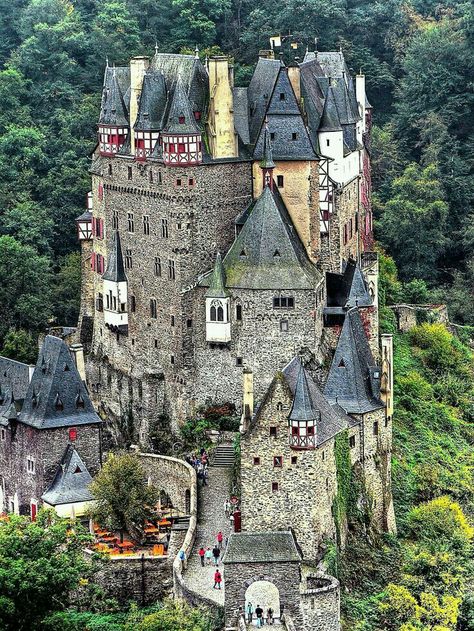 Eifel Germany Germany Castles, Château Fort, Castle In The Sky, Chateau France, Castle Ruins, Castle House, Beautiful Castles, Medieval Castle, Beautiful Architecture