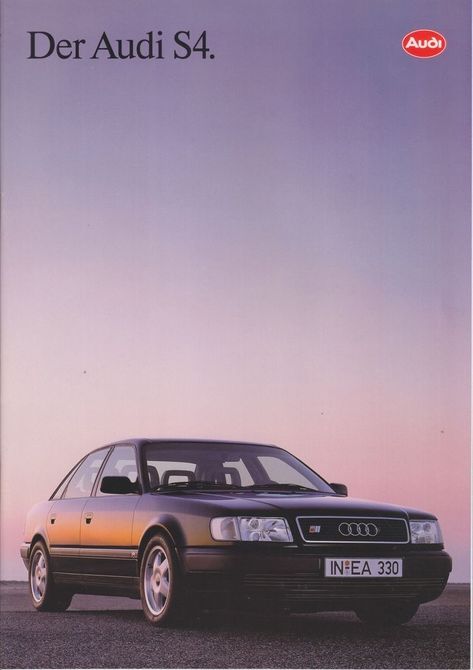 Audi Poster, Classic Audi, Copywriting Ads, 64 Impala, Mercedes W124, Audi 100, Car Brochure, Sales Brochure, Audi S4