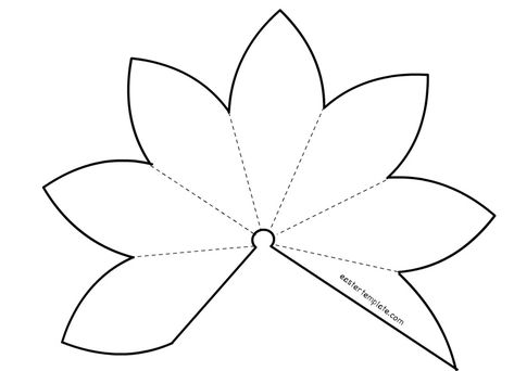 Lily Template, Easter Lily Flower, Paper Lily, Flower Templates Printable, Paper Flower Garlands, Paper Flower Patterns, Flower Cut Out, Lilly Flower, Easter Lily