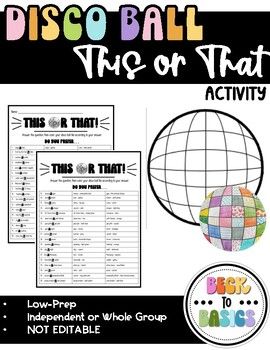 This activity will give you a class set of uniquely decorated disco balls that go great with any back-to-school bulletin board!I plan to do this with my students during the first week of school and add the disco balls to my "In Our Grade Level Era" Taylor Swift-inspired bulletin board or "You Make the Whole Class Shimmer" display!This activity can be completed independently or as a whole class. What's Included?This or That worksheet blank disco ball templatenumbered disco ball template to go wit Record Bulletin Board, Disco Ball In Classroom, You Make The Whole Class Shimmer Bulletin Board, Eras Bulletin Board, First Week Of School Activities Middle, Decades Activities, Disco Ball Bulletin Board, Disco Bulletin Board Ideas, Disco Ball Classroom Theme