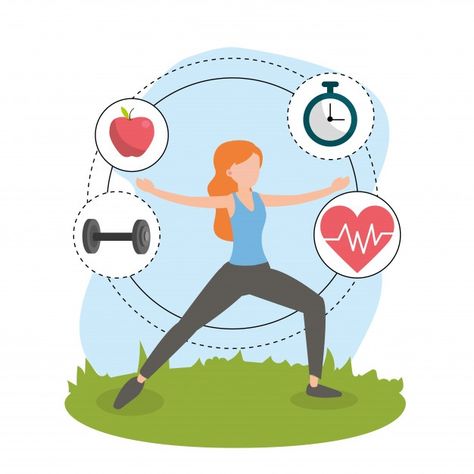 Fitness Drawing, Fitness Cartoon, Sport And Health, Health Clipart, Health Illustration, Health Photos, Fitness Test, Motivasi Diet, Health Images