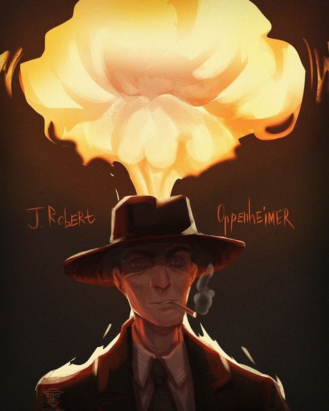 ArtStation - Oppenheimer Opennhimer Movie, Christopher Nolan Art, Oppenheimer Movie Wallpaper, Oppenheimer Drawing, Oppenheimer Artwork, Oppenheimer Design, Oppenheimer Fanart, Oppenheimer Painting, Oppenheimer Edit