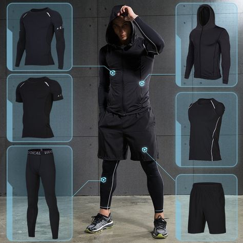 Gender: MenMaterial: Polyester,SpandexBrand Name: SHEDAOFit: Fits true to size, take your normal sizeCollar: O-NeckClosure Type: PulloverSeason: Spring,Summer,Autumn,Winter.Style: Compression ClothesMaterial: 92%Polyester 8%Spandex,Machine WashablePattern Type: 3D PatchworkFunction: Quick-Drying, Breathable, Absorb Sweat, High ElasticType 1: Men's Running T Shirts Tee Long Sleeves Quick Dry Workout GYM TrainingType 2: Long Sleeve Sport Shirt Quick Dry Running T-shirts Gym ClothingType 3: 2018 Me Compression Sportswear, Gym Sportswear, Compression Clothing, Sport Clothes, Gym Outfit Men, Gym Tights, Tracksuit Men, Sport Shirts, Mens Compression
