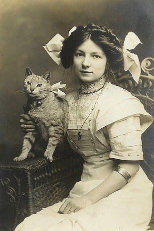 50 Adorable Vintage Cats Who Will Satisfy Your Old Soul Victorian Photography, Japan Illustration, Meme Gato, Old Cats, Cat Photography, Foto Vintage, Cat People, Vintage Portraits, Vintage Cat