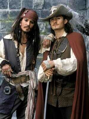 *CAPTAIN JACK SPARROW & WILL TURNER ~ Pirates of the Caribbean Sparrow Pictures, Orlando Bloom Legolas, John Depp, جوني ديب, Kaptan Jack Sparrow, Foto Disney, Matthew Fox, Johny Depp, Johnny Deep