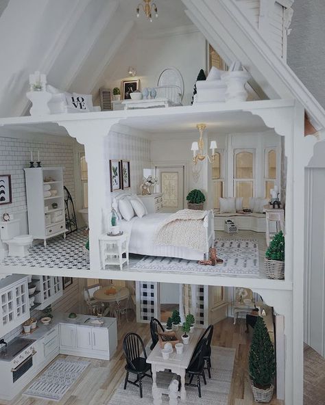 Koti Diy, Diy Barbie House, Dollhouse Design, Miniatures Diy, Modern Dollhouse Furniture, Casa Loft, Doll Furniture Diy, Mini Doll House, Doll House Plans