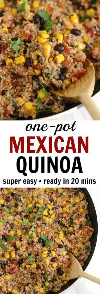 No sautéing or chopping- just dump the ingredients in the pan! One Pot Meals, Tortellini, One Pan Mexican Quinoa, One Pot Mexican, Quinoa Dishes, Mexican Quinoa, Quinoa Recipes, Meatless Meals, Marinara