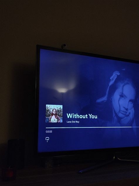 Lana Del Rey, Spotify On Tv Aesthetic, Without You Lana Del Rey, Night Tv Snap, Dark Paradise Lana Del Rey, Born To Die Paradise Edition, Tv Spotify, Born To Die Paradise, Relax Night