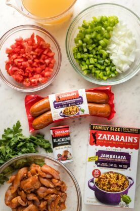 Jambalaya Recipe Zatarans, Zatarains Jambalaya Add Ins, Jumbolia Recipes Smoked Sausages, Andouille Chicken Sausage Recipes, Jambalaya Zatarains, Zatarans Jambalaya, Jumbolia Recipes, Jumbalaya Recipe, Mardi Gras Recipe