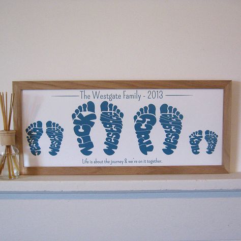 Footprint Art, Baby Footprint Crafts, Footprint Keepsake, Family Wall Decals, Footprint Crafts, Oil Art, Baby Frame, Handprint Craft, Foot Print